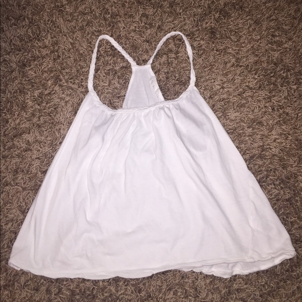 White forever 21 braided tank top